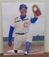 Ernie Banks signed 8x10 photo