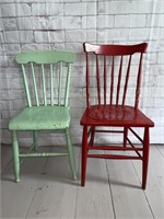 TWO ANTIQUE CHAIRS