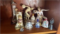 Assorted collectibles - bells & figures