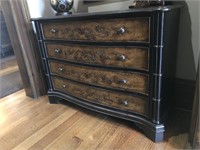 FOUR DRAWER PAINTED SERPENTINE FRONT CHEST