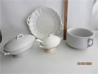 Vintage Ceramic Kitchen Items,Gravy Boat,Soup Pot