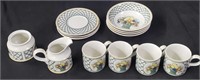 Group of Villeroy and Boch bowls, cups, pitcher