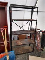 Metal shelving condition well used rusty