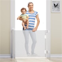 TE9501  Retractable Baby Gate - 71" Wide - White