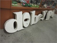 Assorted Metal 15" to 20" Letters