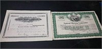(2) Vintage Share Certificates- Automotive