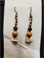 Natural Stone Dangle Earrings