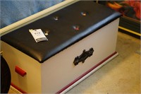 Antique Chest w/ Padded Top