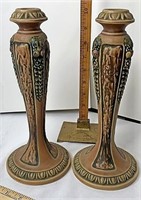 Roseville Pottery Candle Holders