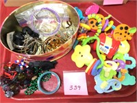 Assorted Childrens plastic & Costume Jewelry