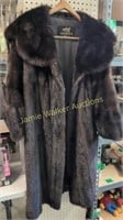 Garbers Nj Mink Fur Coat. 44" Long Top To Bottom.