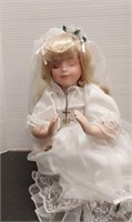 Praying porcelain doll  13inch