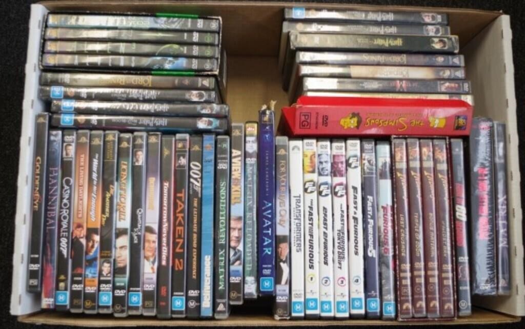 Quantity of  DVDs