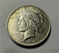 1926-D Peace Liberty Silver Dollar