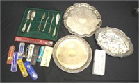 Quantity of silver plate table wares