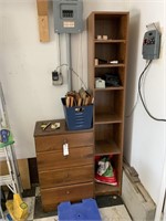 Tall Storage Cabinet & Small Dresser; Frames