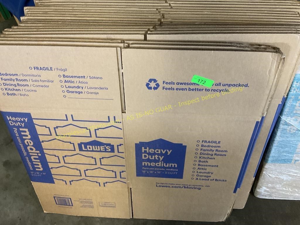 20 ct Lowe’s Med heavy duty boxes