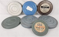 Vtg 1/4" Recording Tape 7" Reel Canisters