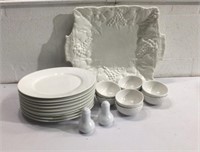 White Dishware & Platter T8C