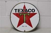 Texaco Metal Sign 15D