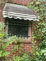 Wrought iron window panel right window