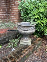 Outdoor cement planter