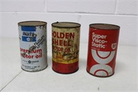 Vintage Crysler, Shell & BP Oil Cans