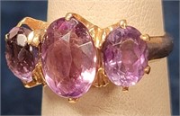 279 - 14K GOLD AMETHYST RING 4.72GRAMS (B36)