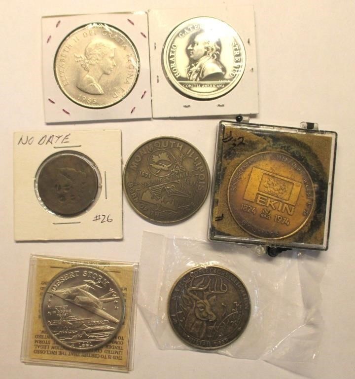 Group of Misc Coins, Tokens & Medals