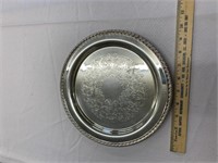 Small round serving platter