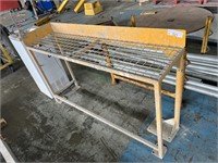 Steel Mesh Topped Work Table Approx 1.8m x 400mm