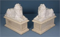 Pr. New York Public Library Lion Bookends