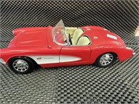 1957 Red Chevy Corvette   Die cast