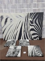 Zebra wall art