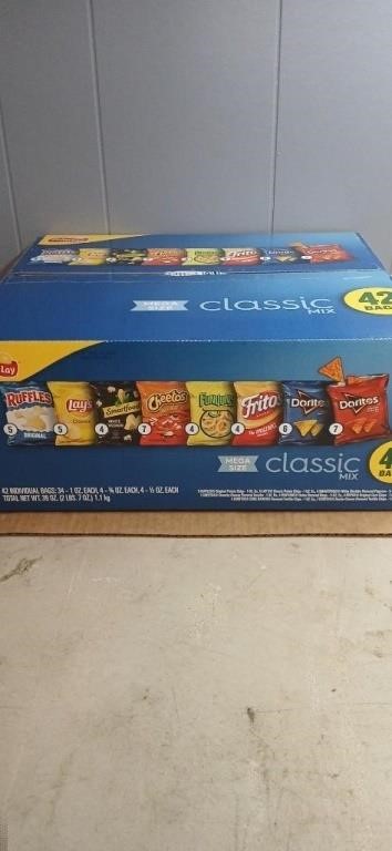 42 Bags Variety Chips 8/13/24