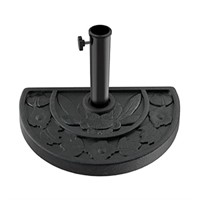 Pure Garden 20 lb Half Round Umbrella Base -