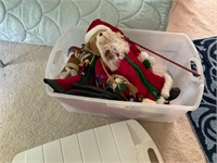 Tote of Christmas items