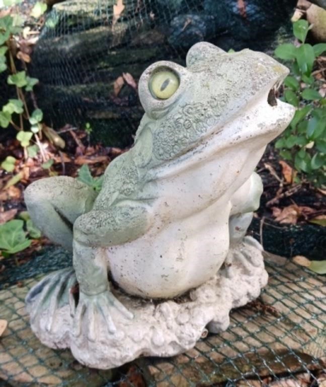 Concrete Frog Fountain
