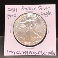 2021 American Eagle Silver Dollar T2