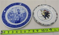 2 Vintage Swedish Rorstrand Plates