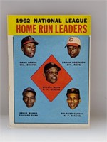 1963 Topps #3 HR LDR Aaron Mays etc HOFs