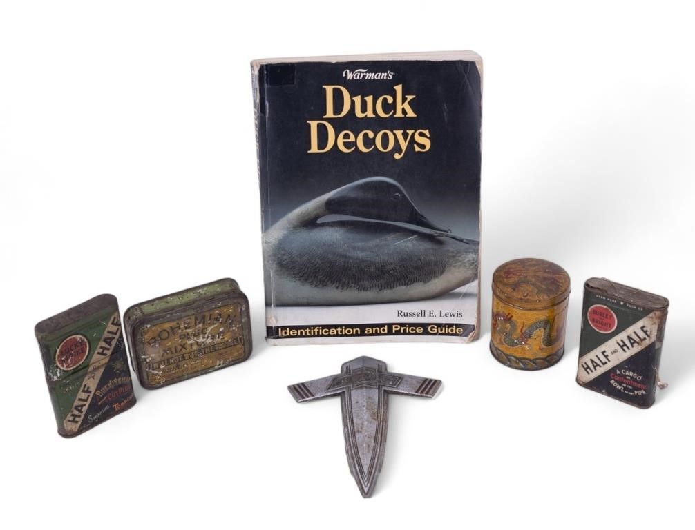 Antique Tins & Emblem & Decoy Guide