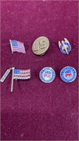 Lot of Vintage Patriotic Pins