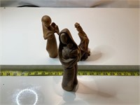 Hand carved wooden statuettes