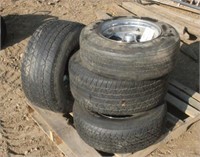 (4) Keystone Universal Rims & Tires