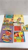 Sesame Street lot, 13 items, Little Golden books,