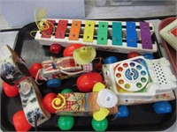 FISHER PRICE PULL TOY TRAY LOT