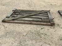 Heavy Duty 7'x5' Wooden Corral Gate w/Latches