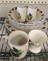 Butterfly dishes lot