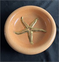 Mid century modern Longwy ceramic starfish